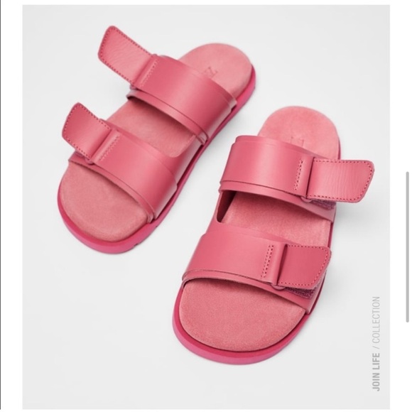 Zara Girls Leather Sandals - Picture 8 of 9
